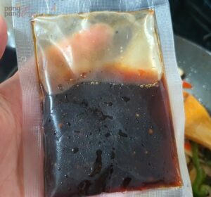 고추잡채 소스 투입