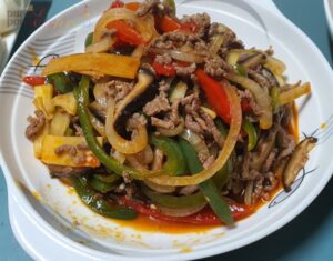 마이셰프소고기고추잡채 완성